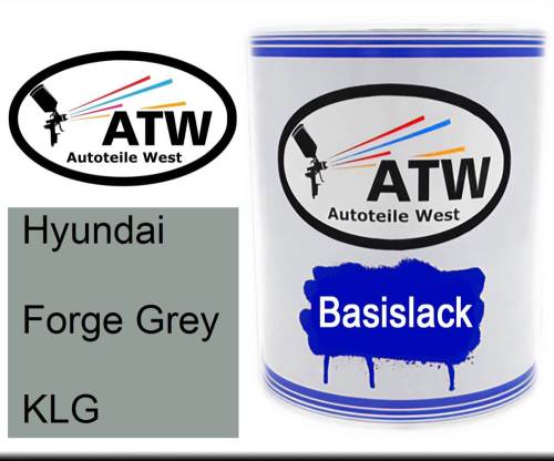 Hyundai, Forge Grey, KLG: 1L Lackdose, von ATW Autoteile West.